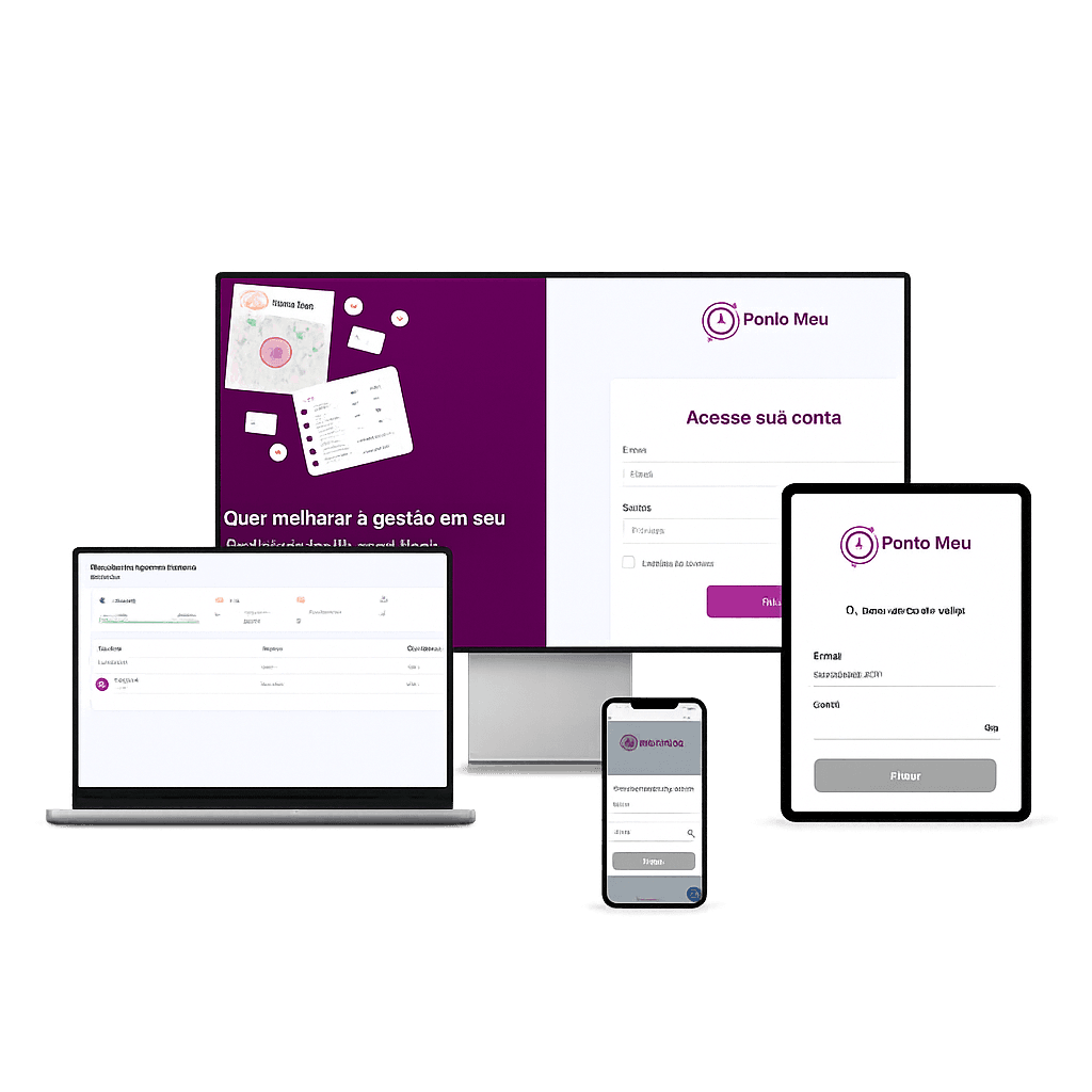 Ponto Meu em diferentes dispositivos